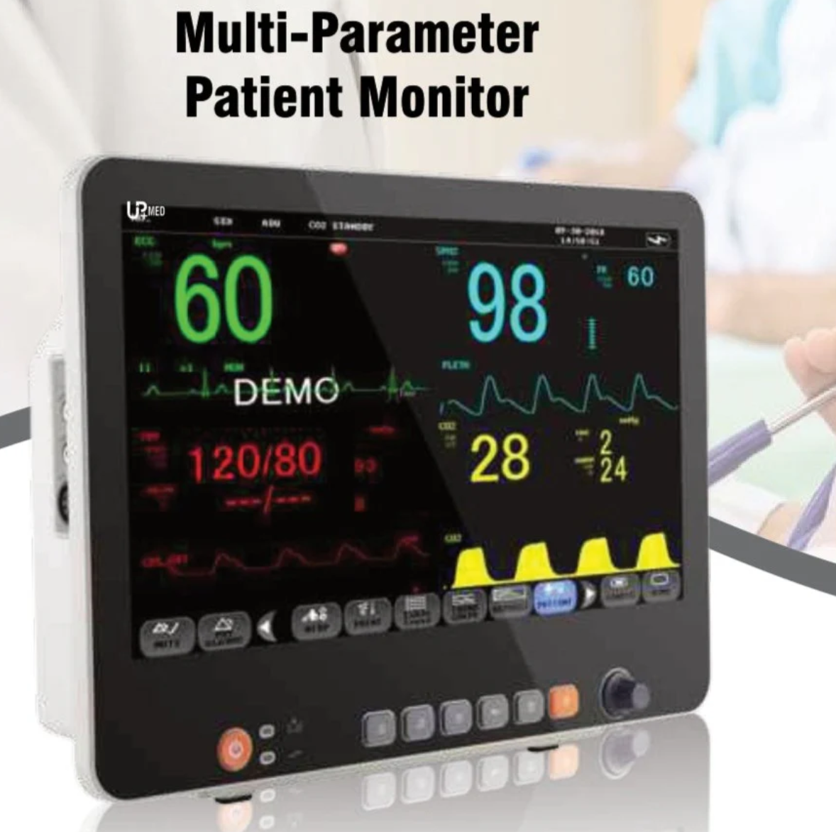 Multi Parameters Patient Monitor CM-15 - Best Quality CM-15 Patient BP ECG SPO2 Etc Monitors